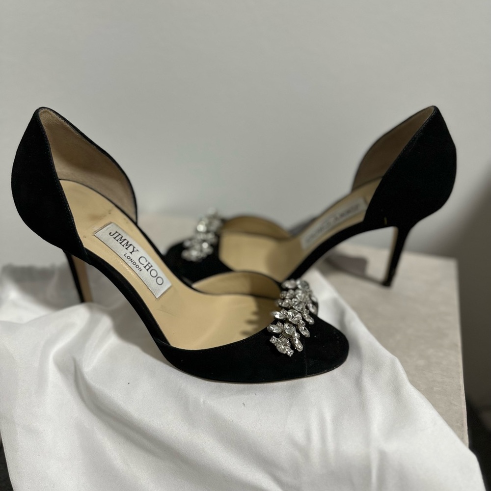Jimmy Choo Heel Black, diamante